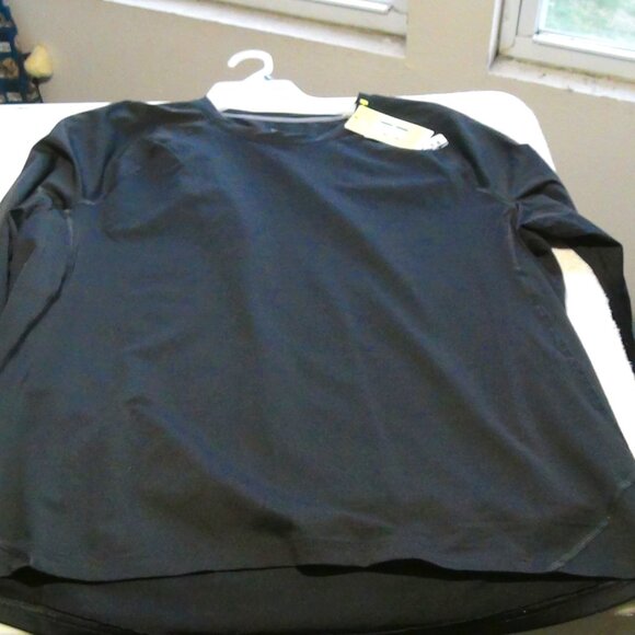 ALL IN MOTION Men's Shirt Stretch Polyester Long Sleeve Black Size S, M, XL,XXL - Picture 2 of 9